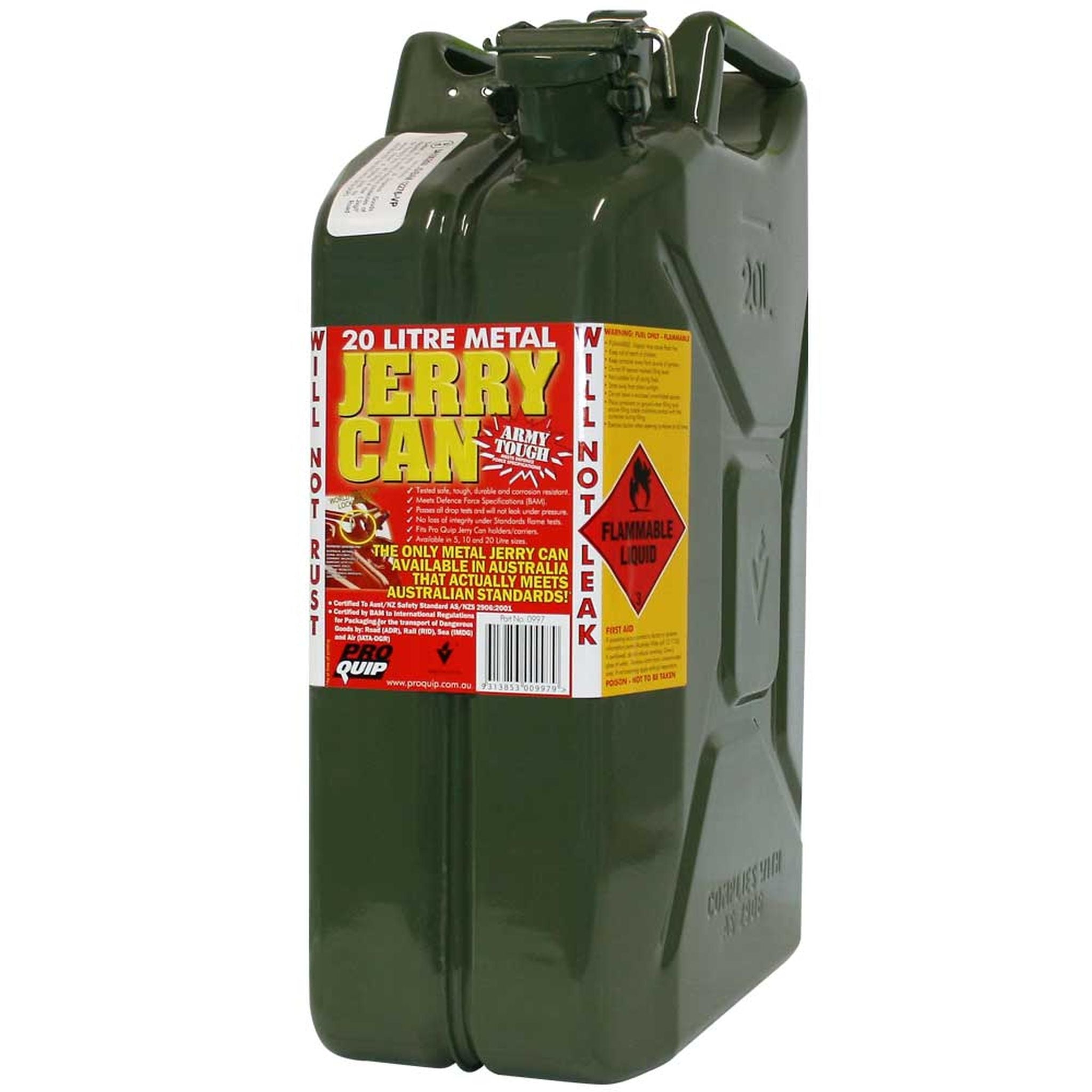 FUEL CAN METAL 20L 20L ARMY GREEN