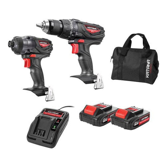 2PCE DRILL & IMPACT DRIVER COMBO 18V