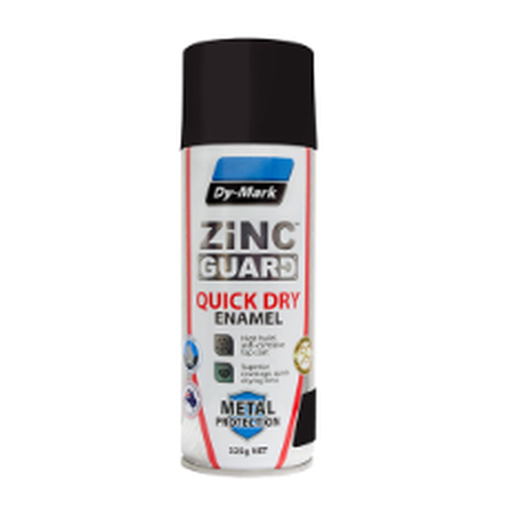PAINT AEROSOL QUICK DRY ENAMEL FLAT BLACK 325G
