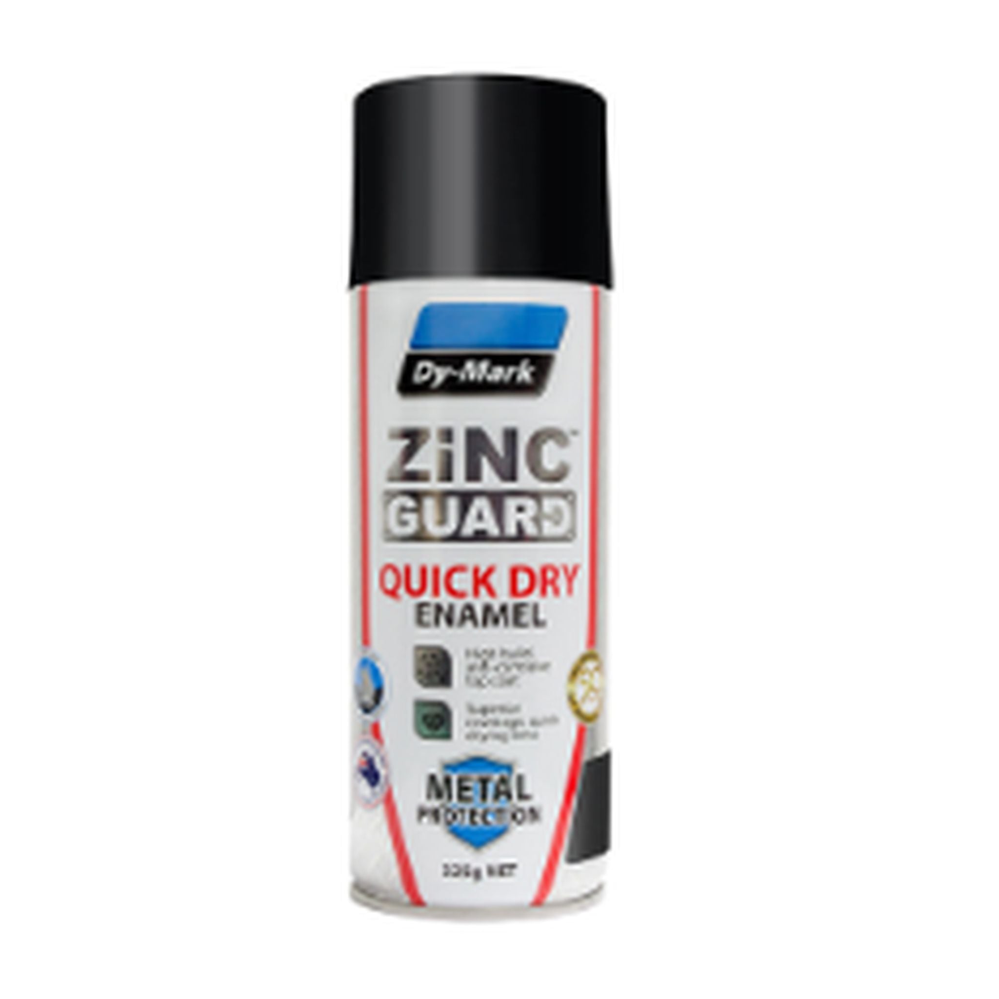 PAINT AEROSOL QUICK DRY ENAMEL GLOSS BLACK 325G