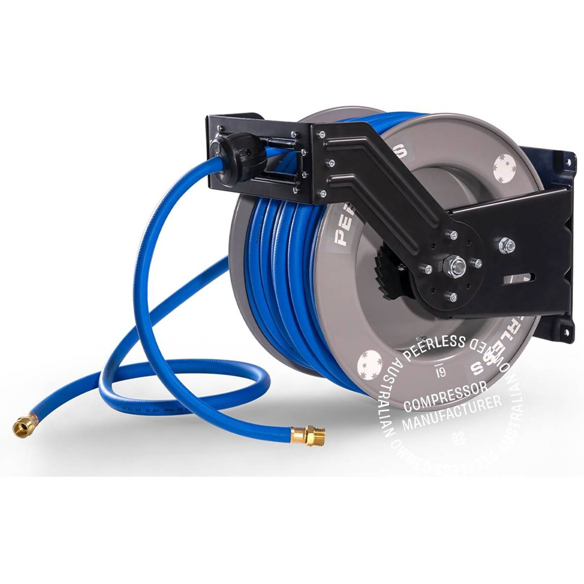 HOSE REEL STEEL 12mm X 25m RETRACTABLE