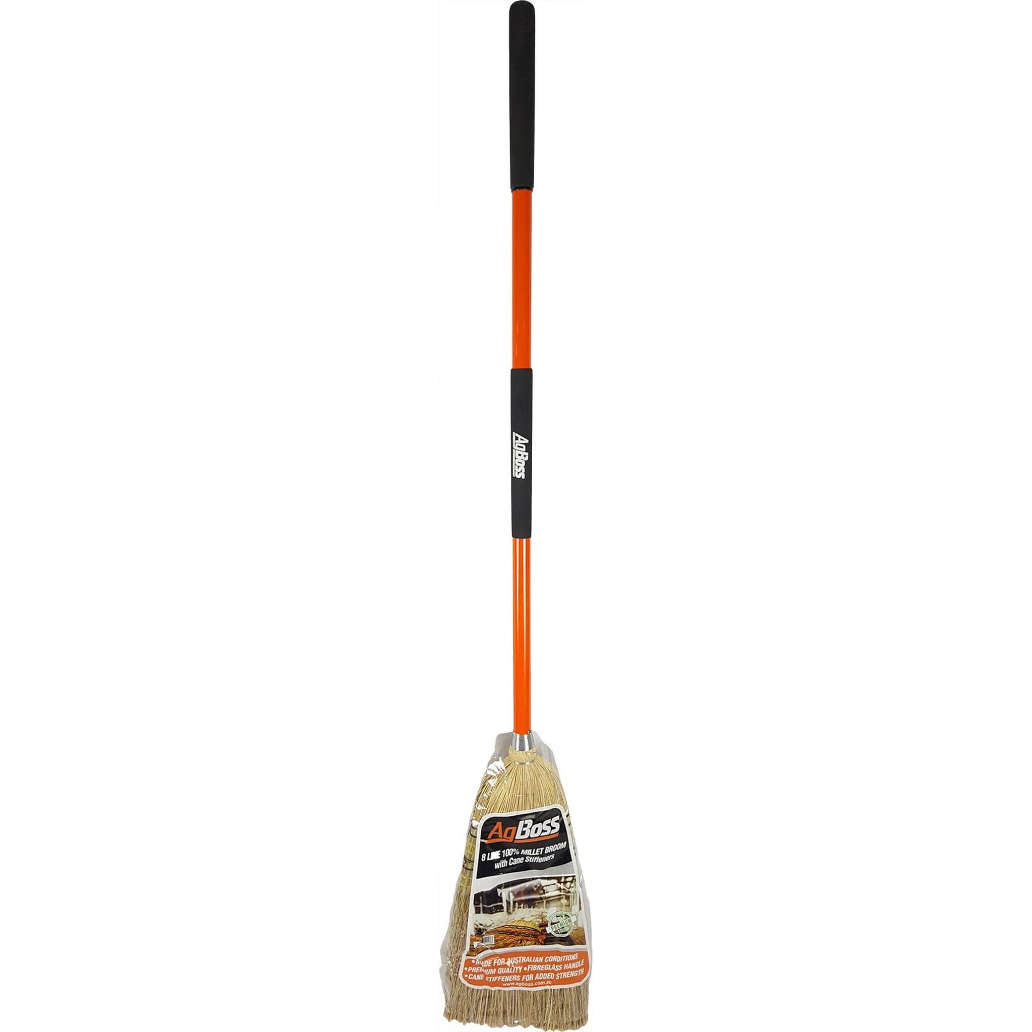 BROOM MILLET 8 TIE F/GLASS HANDLE