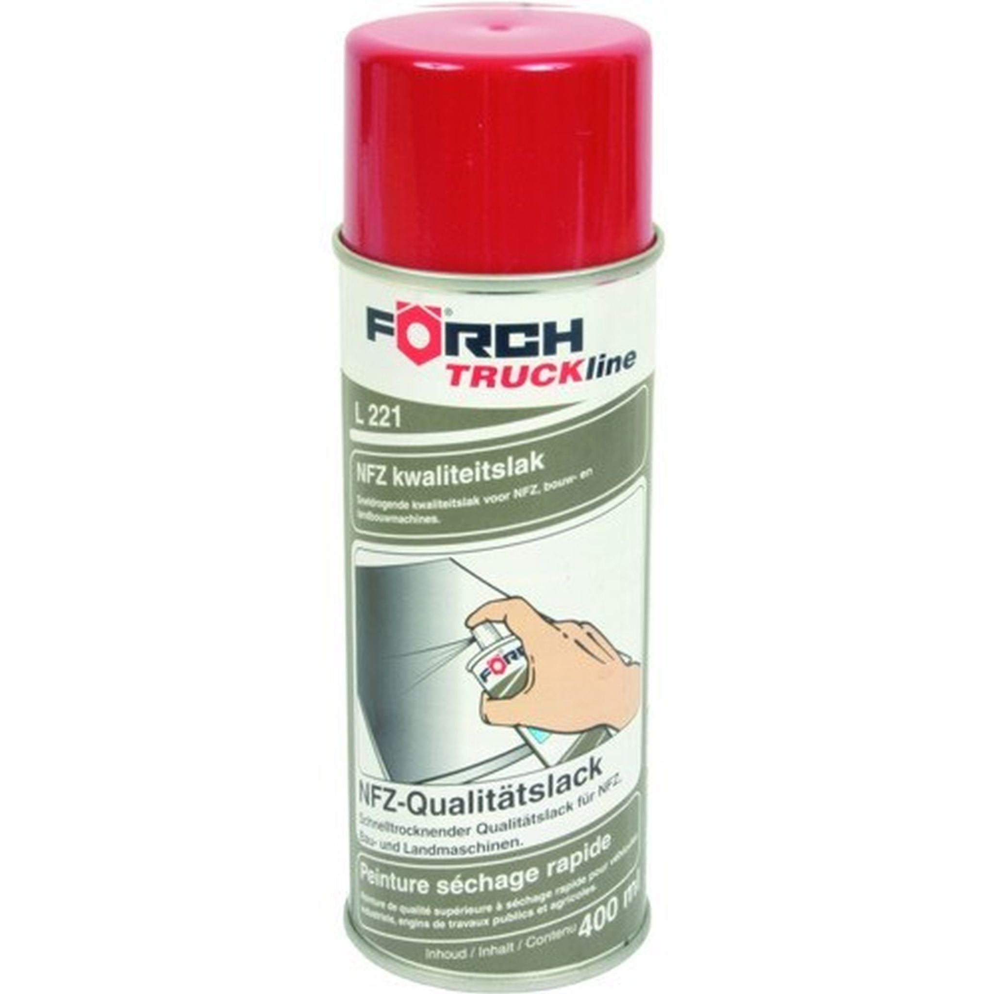 PAINT CASE RED AEROSOL 400ML L221