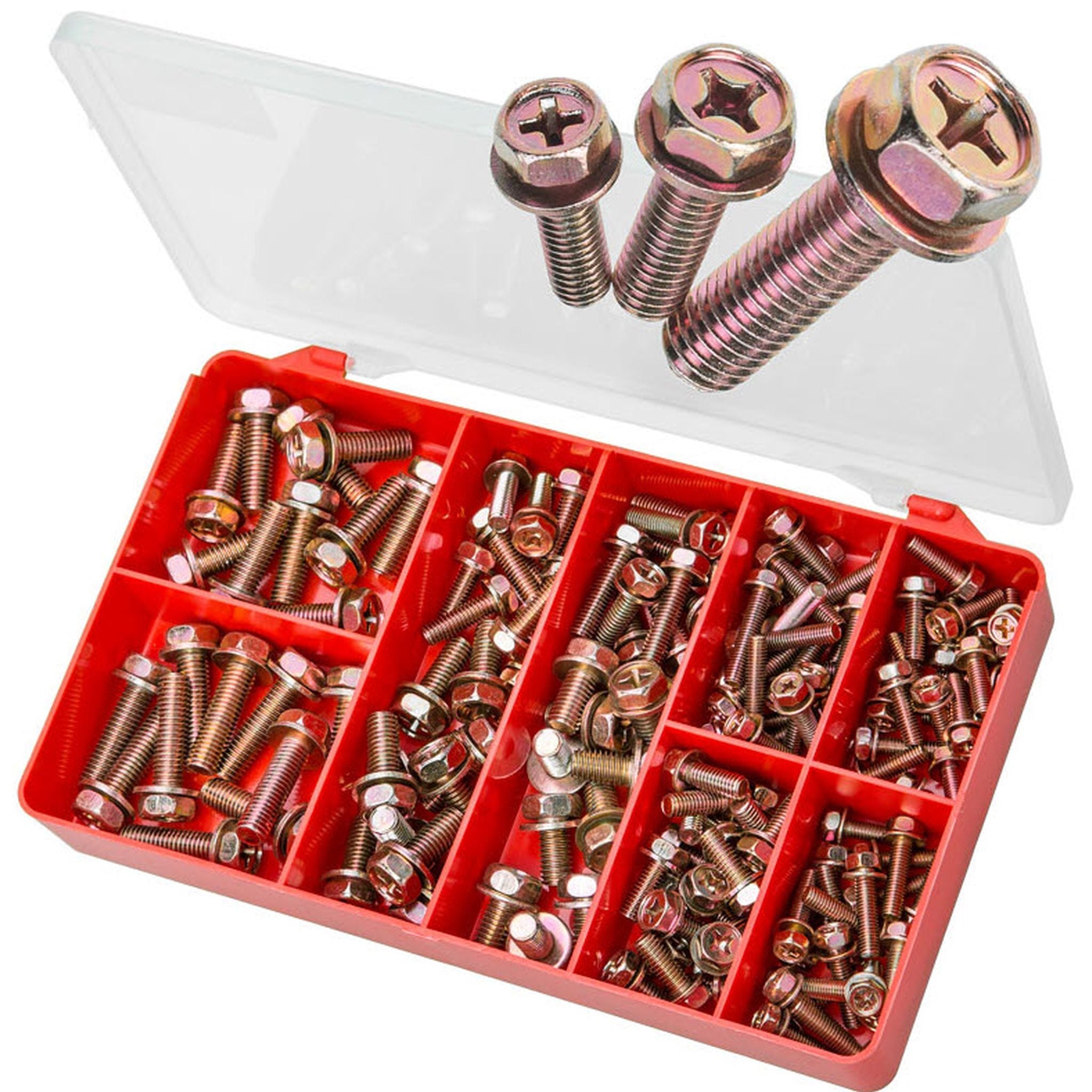 KIT JAP FINE HEX SEMS SCREWS ZINC SM