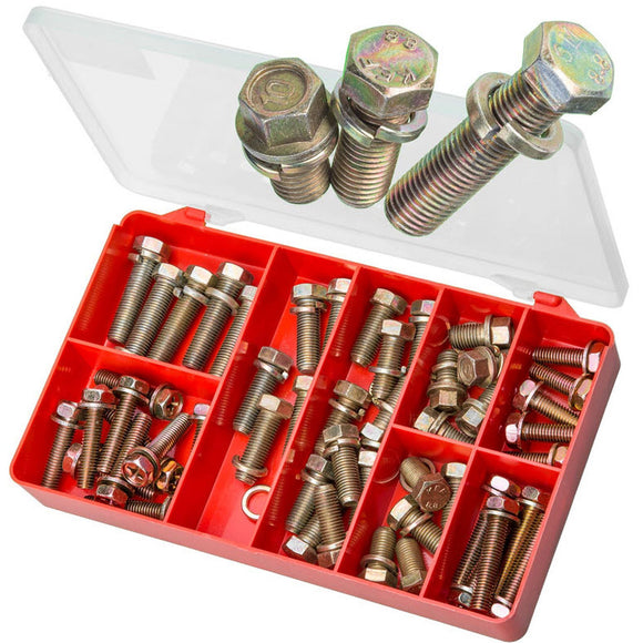KIT JAP FINE HEX SEMS SCREWS ZINC LRG