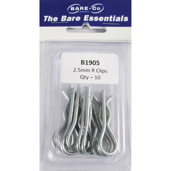 R CLIP 2.5mm PACK 10