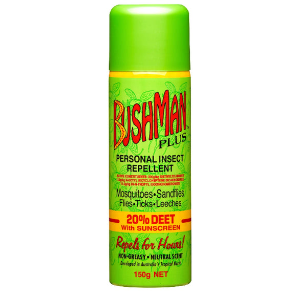 BUSHMAN REPELLENT AEROSOL 20% DEET 150G