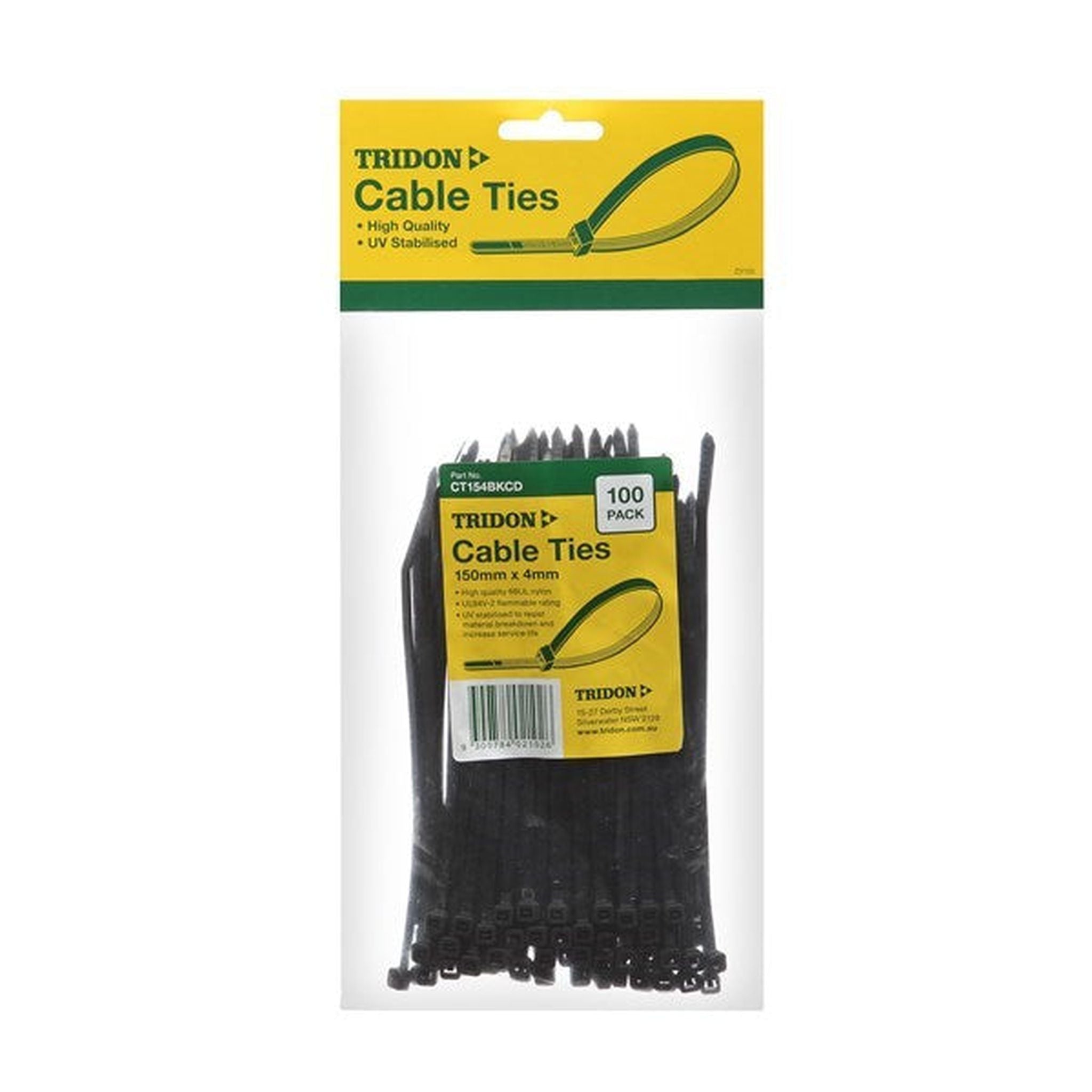 CABLE TIE BLACK 450MM X 5MM (25PK)