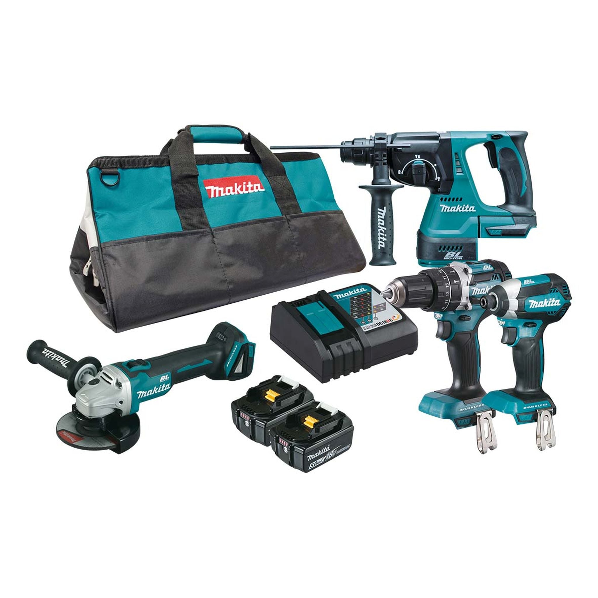MAKITA COMBO KIT 4 PIECE 18V