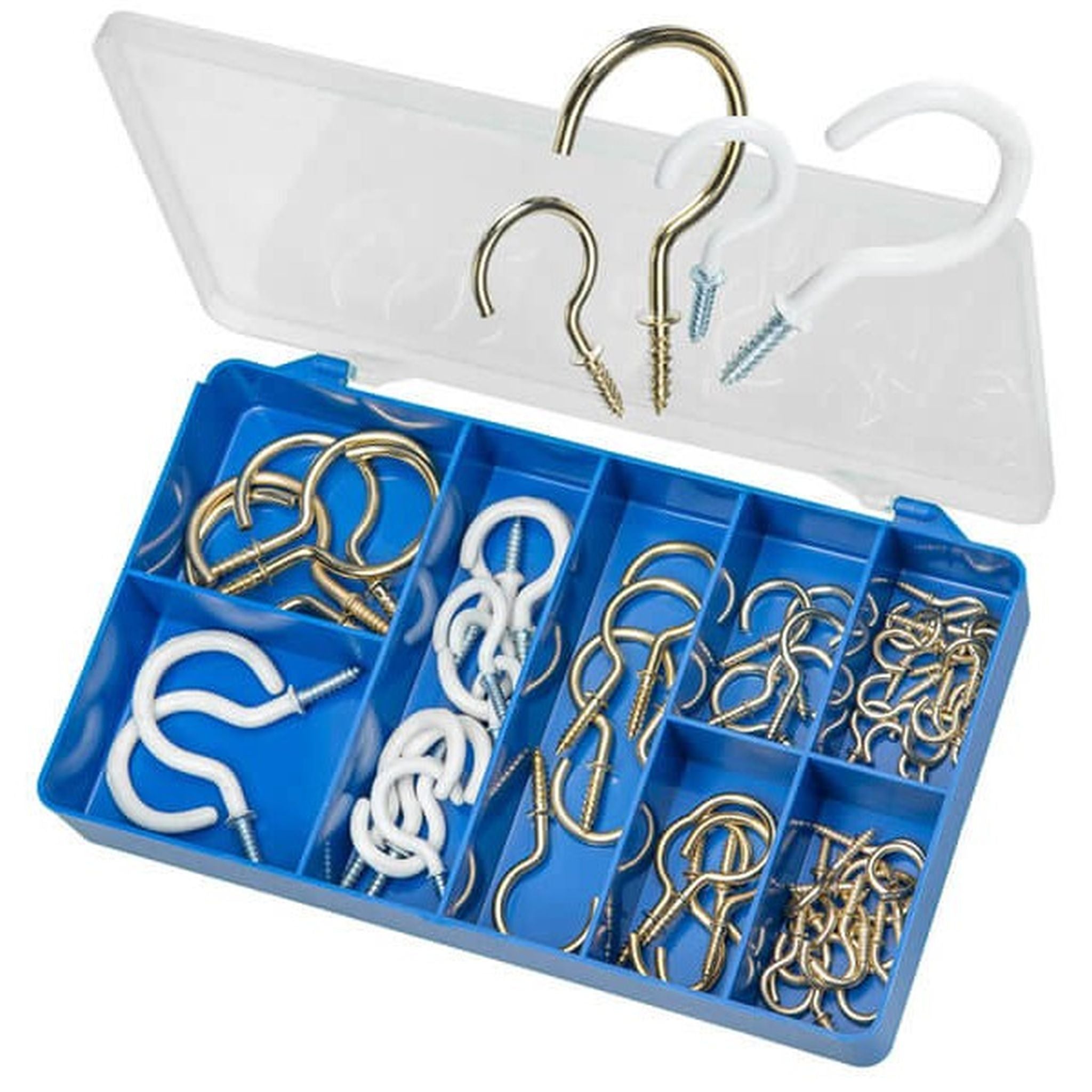 KIT ASSORTED BRASS/PVC HOOKS