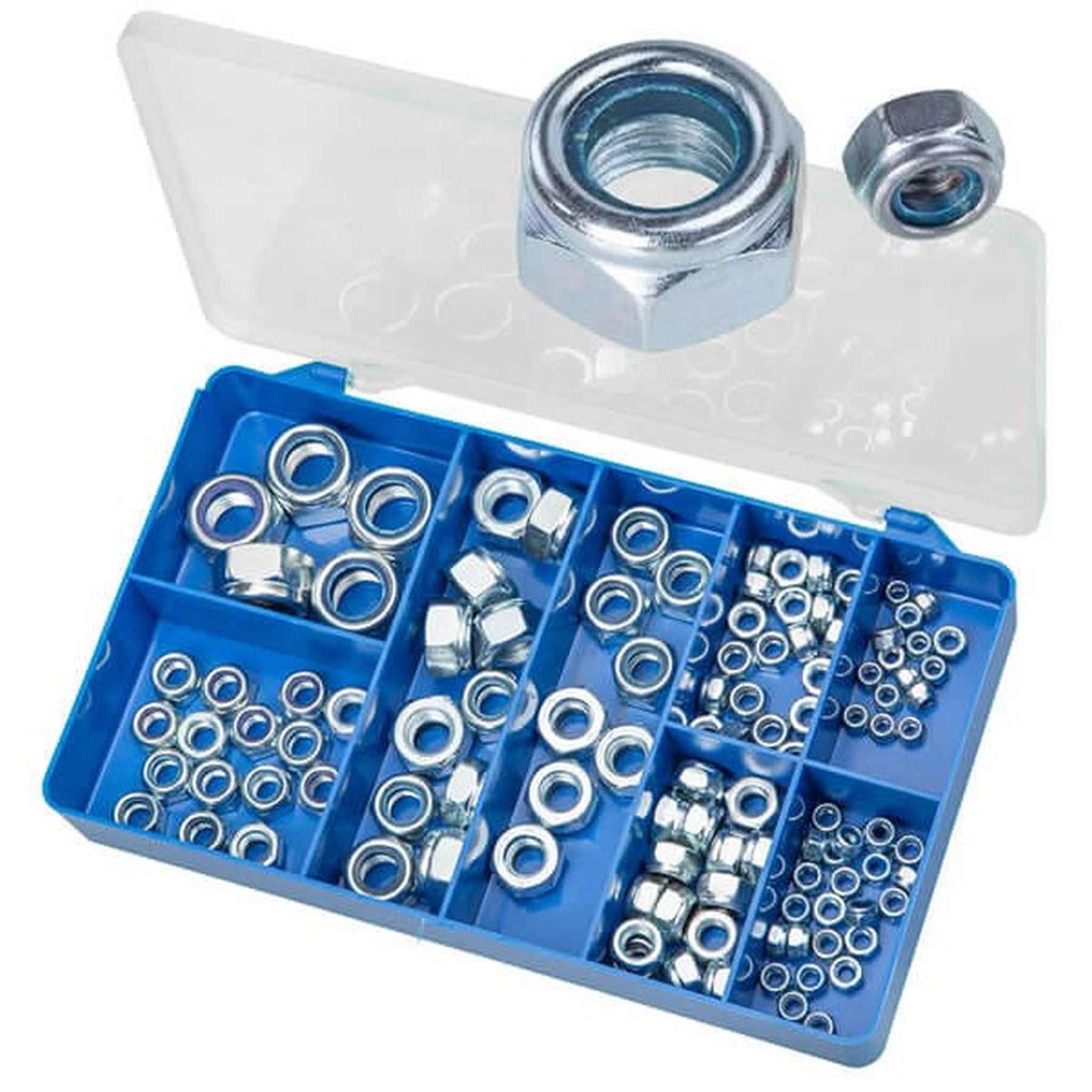 KIT NYLON INSERT SELF LOCKING NUTS ZINC