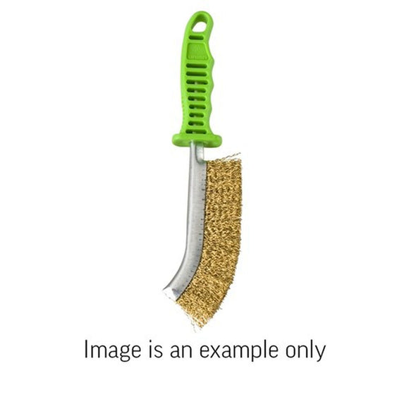 UNION HAND BRUSH SET 3PCE GREEN PVC 0.3MM D/B