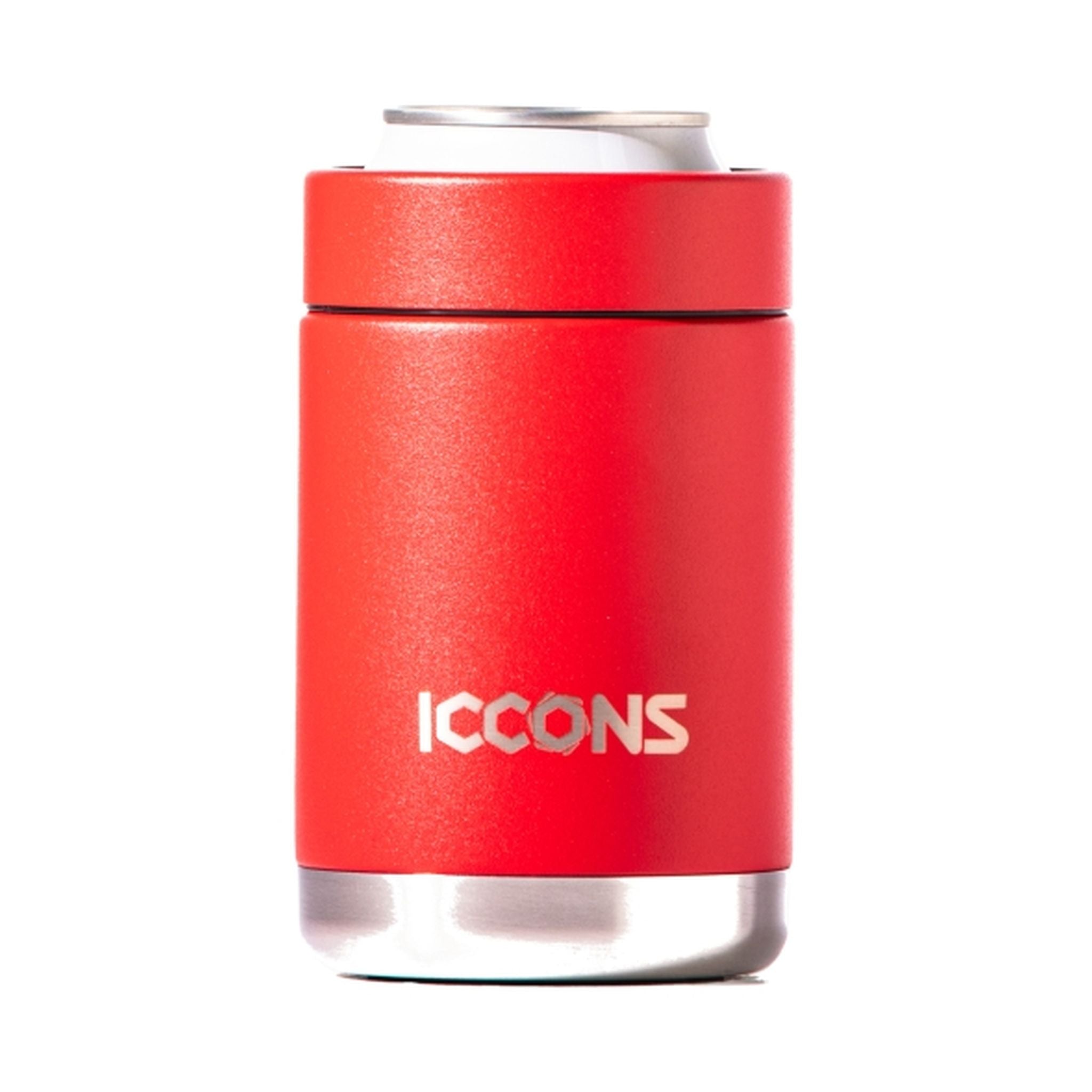 YABBY 375ML INSULATED S/S CAN COOLER - BUSH GREEN