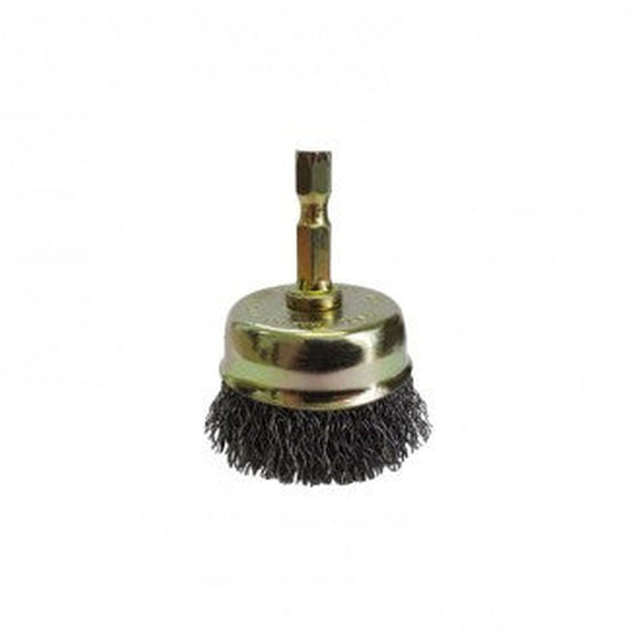 BRUSH CUP CR50 HEX SPLINDLE