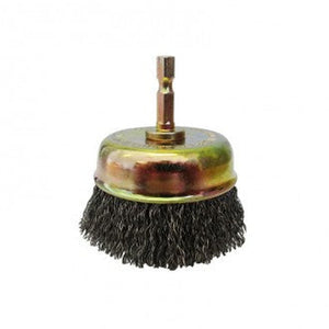 BRUSH CUP CR75 HEX SPLINDLE