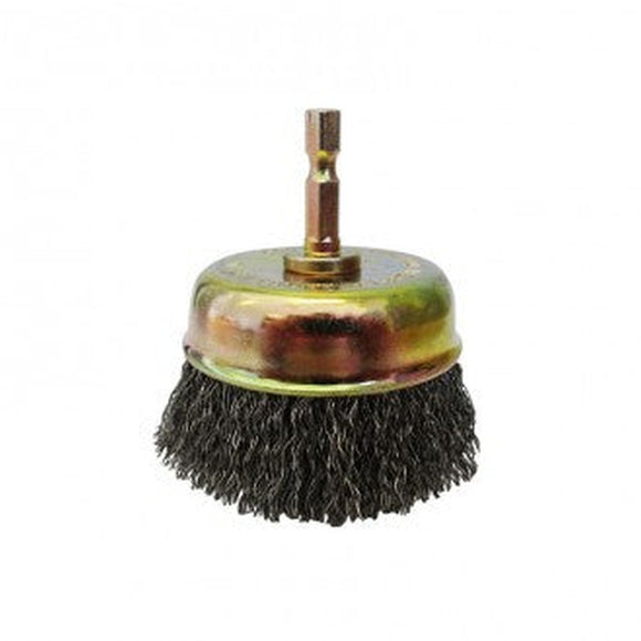 BRUSH CUP CR75 HEX SPLINDLE