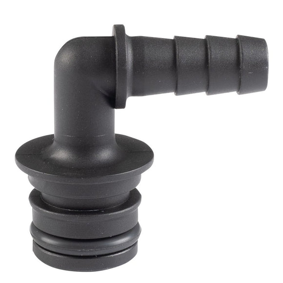 CONNECTOR - 3/4 QUICK CONNECT X 3/8 HOSE BARB ELBOW