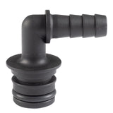 CONNECTOR - 3/4 QUICK CONNECT X 3/8 HOSE BARB ELBOW