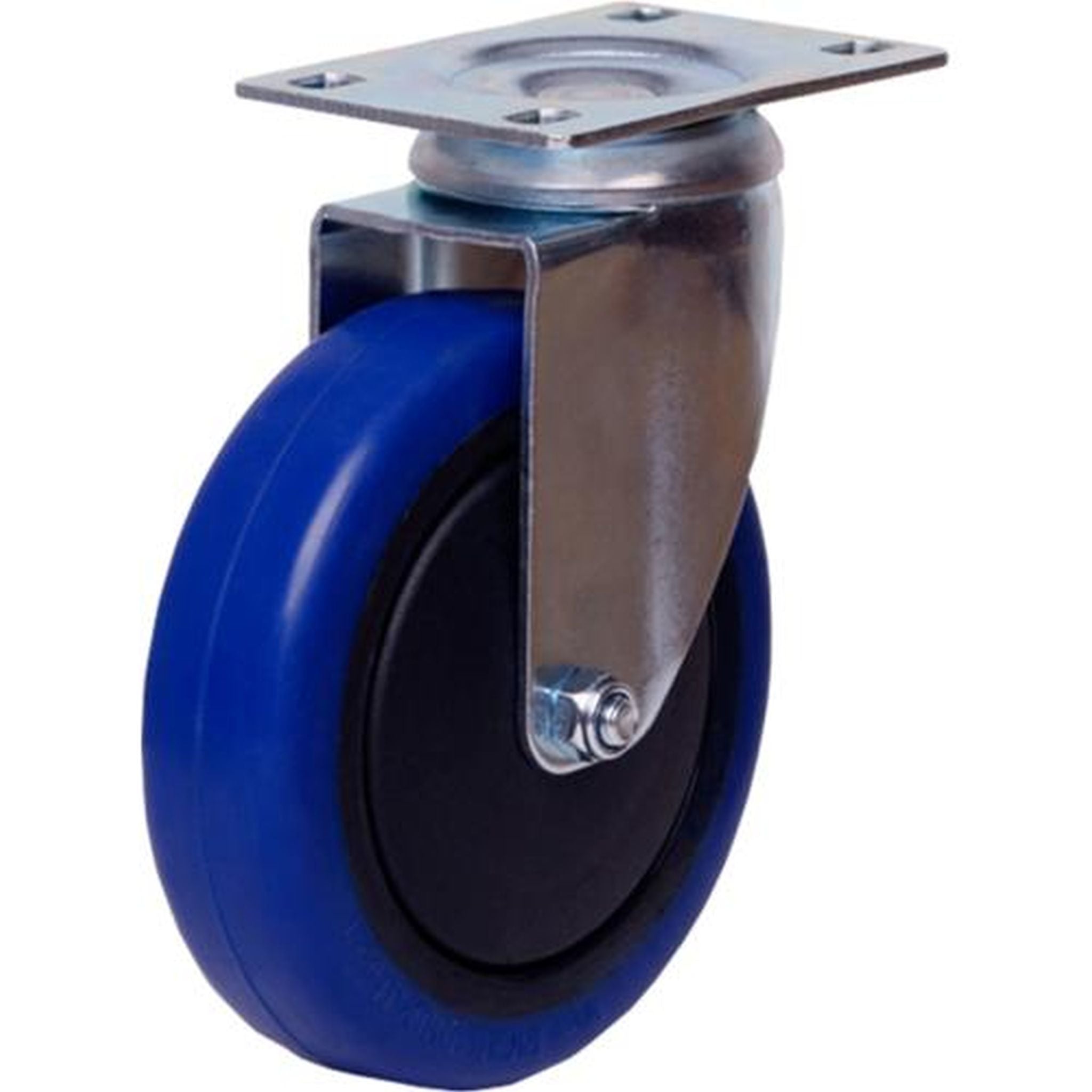 WHEEL RUBBER SWIVEL 100MM 100KG