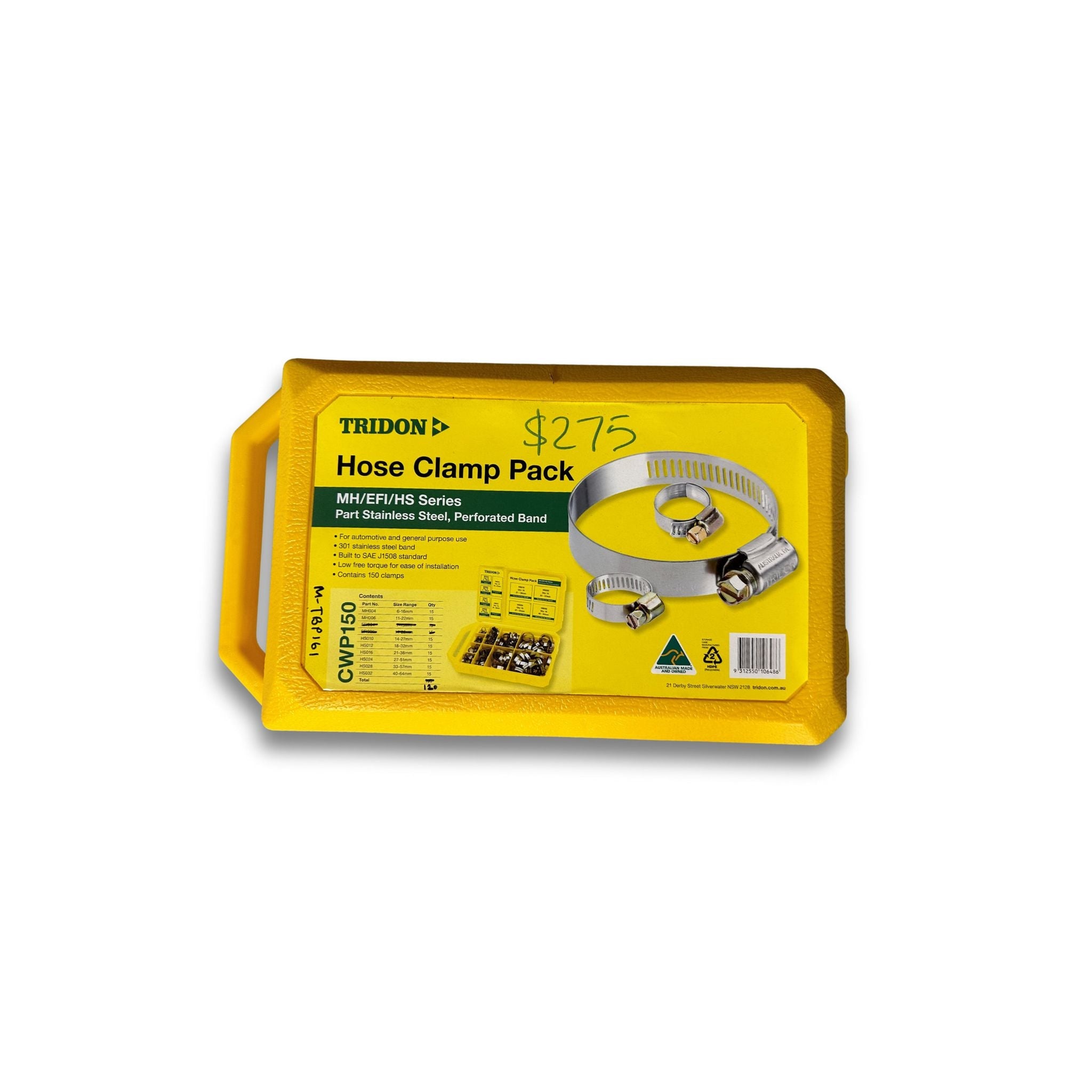 HOSE CLAMP PACK 130PCES