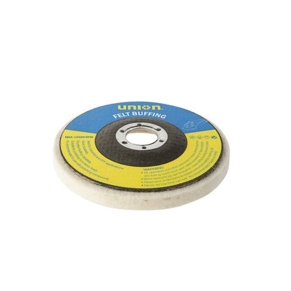 UNION WHEEL FELT 100MM 16B D/B