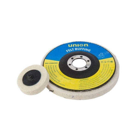 UNION WHEEL FELT 125MM 22B D/B