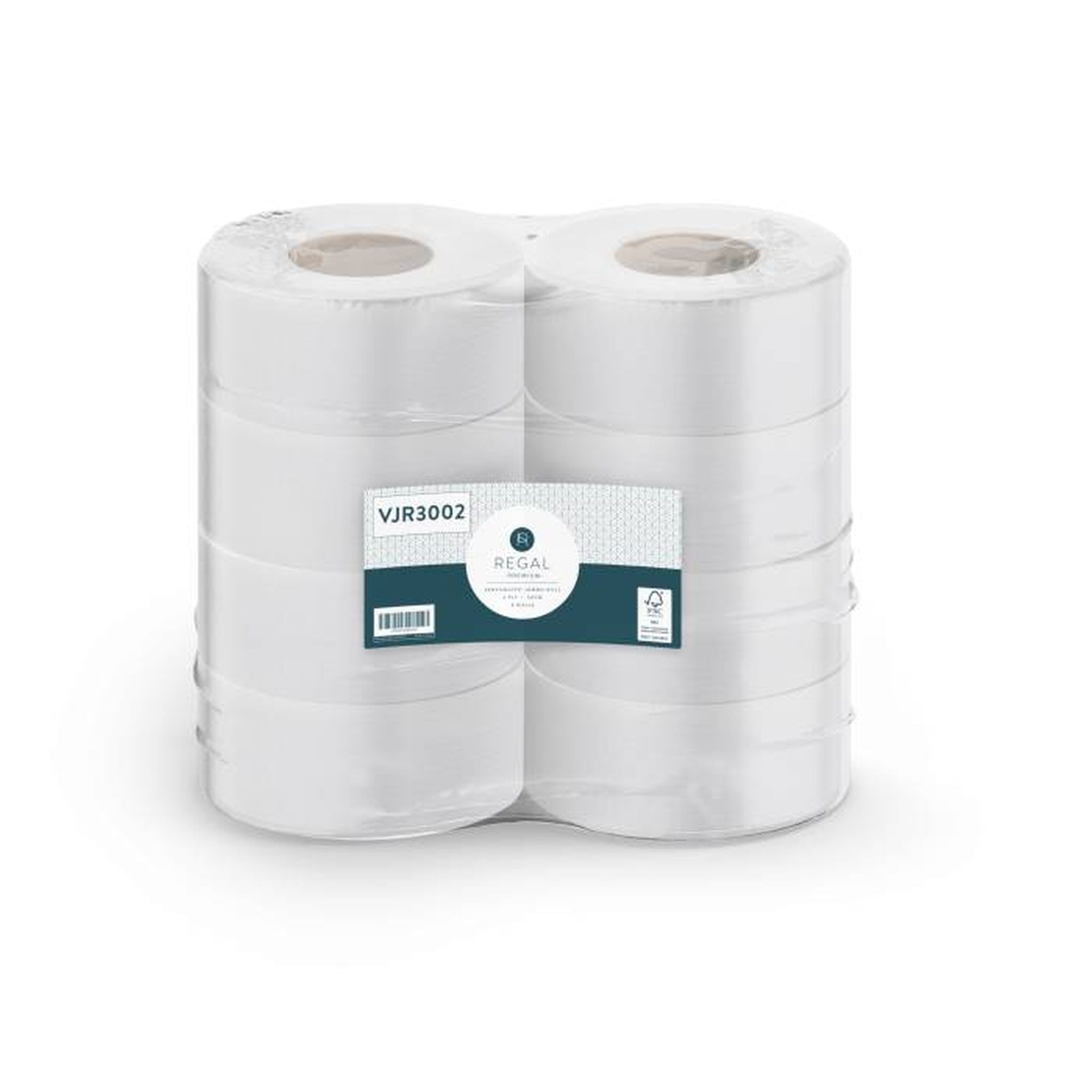REGAL JUMBO ROLL, PERFORATED, 2 PLY 300M 8 ROLLS