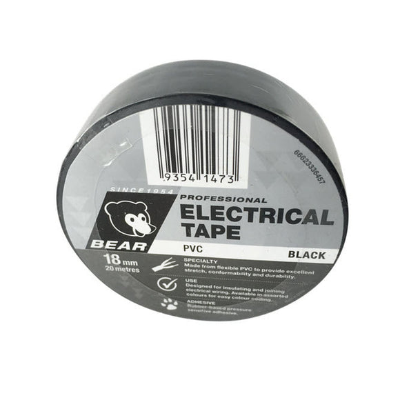 TAPE ELECTRICAL BLK 18mm X 20m
