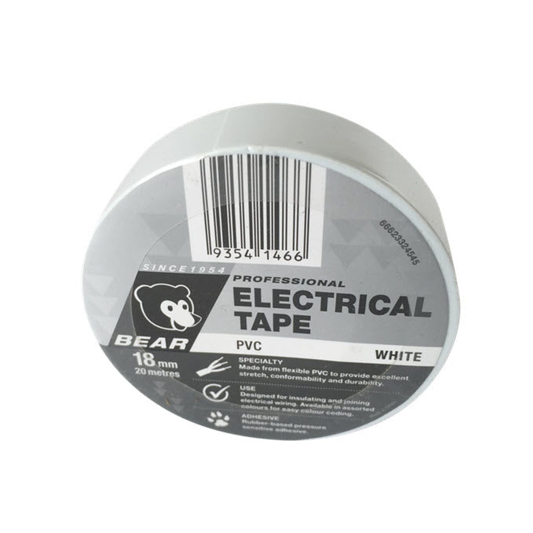 TAPE ELECTRICAL WHI 18mm X 20m