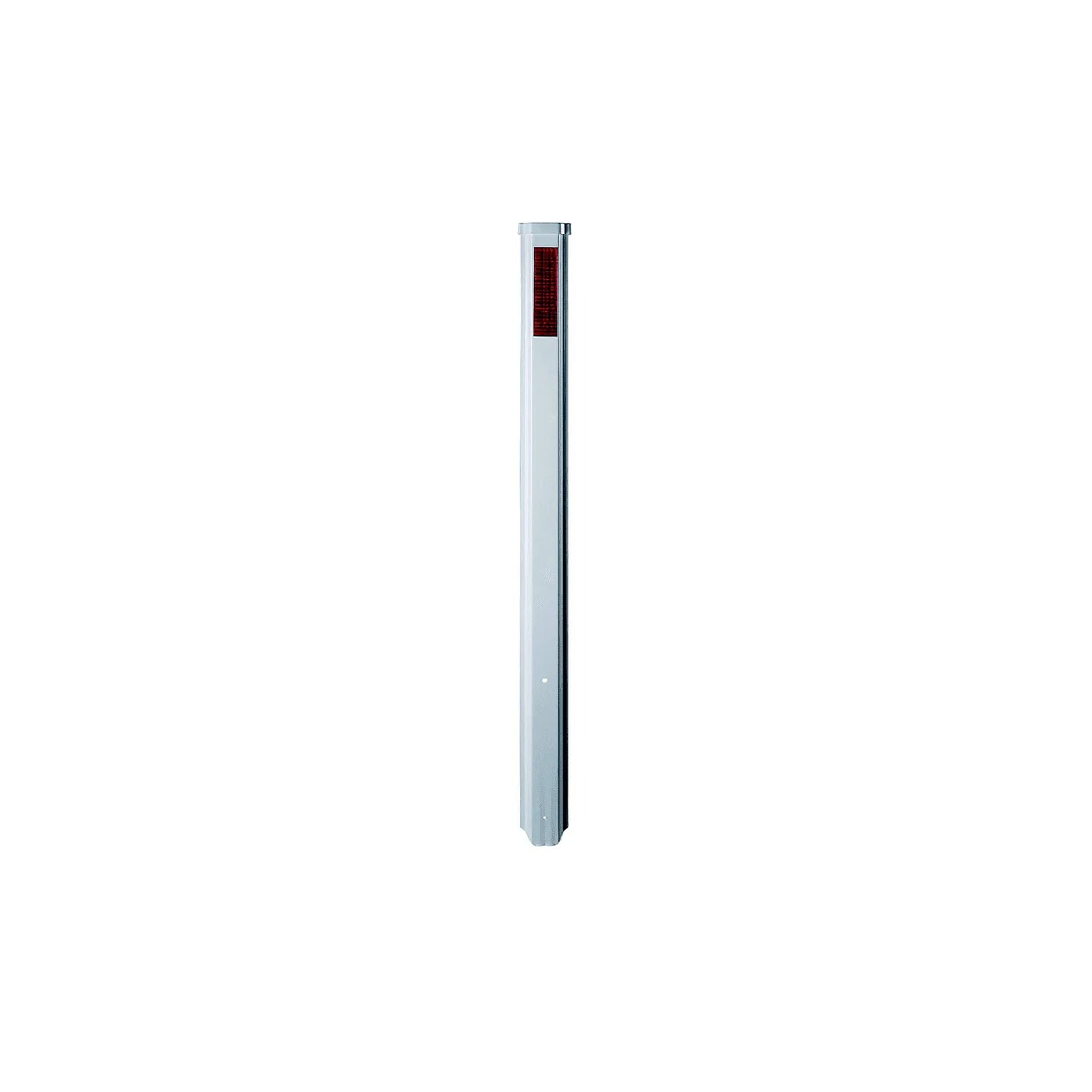 GUIDE POST 1.35m STEEL ROLLED EDGE 200 x 50 WHITE