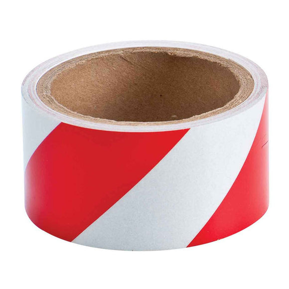 TAPE REFLECTIVE RED/WHITE 50MM 4.5M