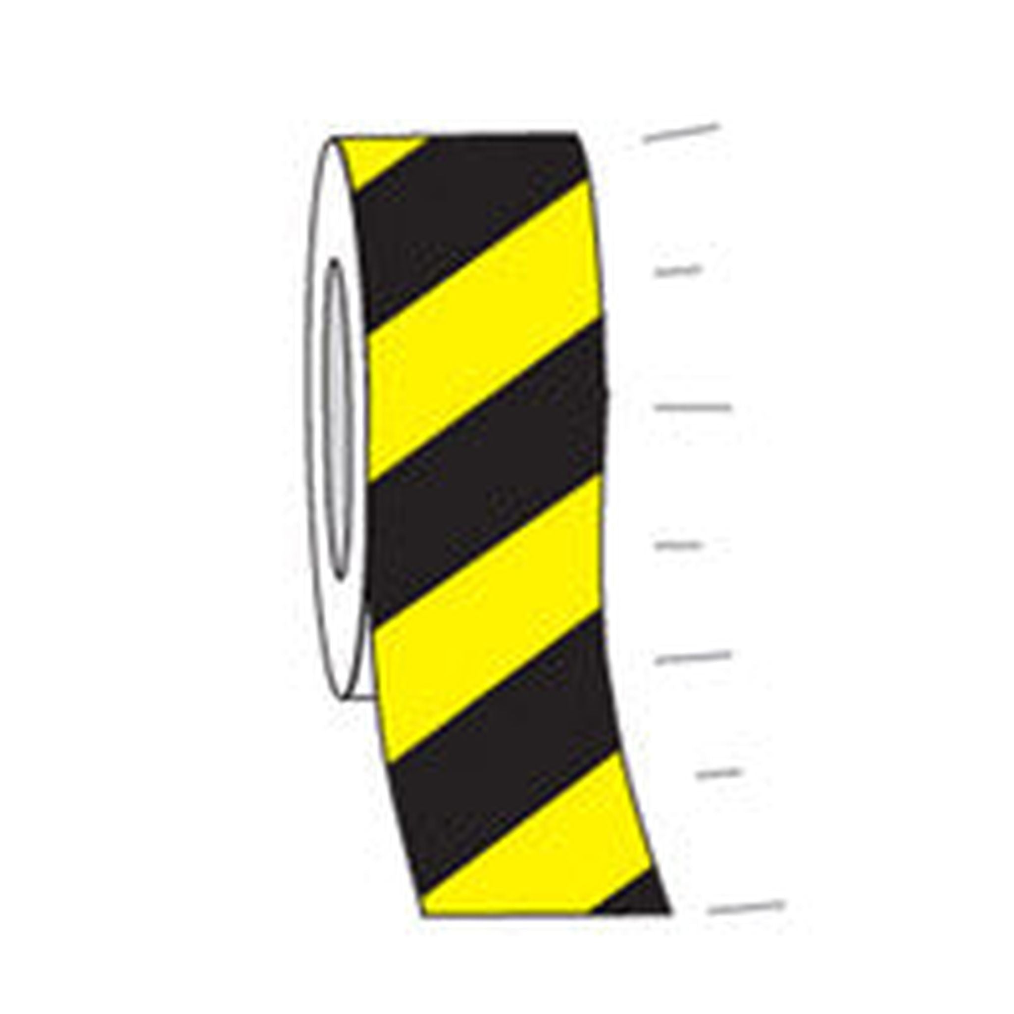 TAPE REFLECTIVE CLASS 2 YEL/BLK 50MM x 4.5M