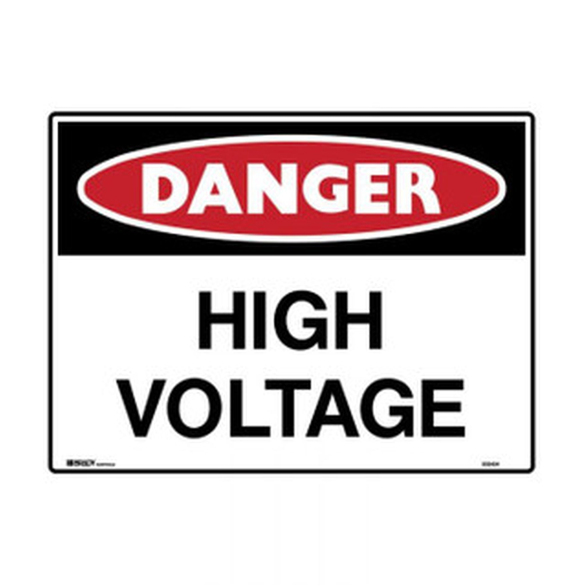 SIGN HIGH VOLTAGE 600 X 450 POLY