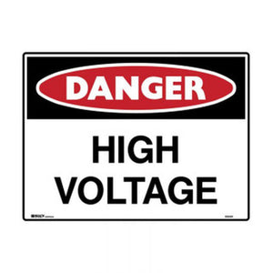 SIGN HIGH VOLTAGE 600 X 450 POLY