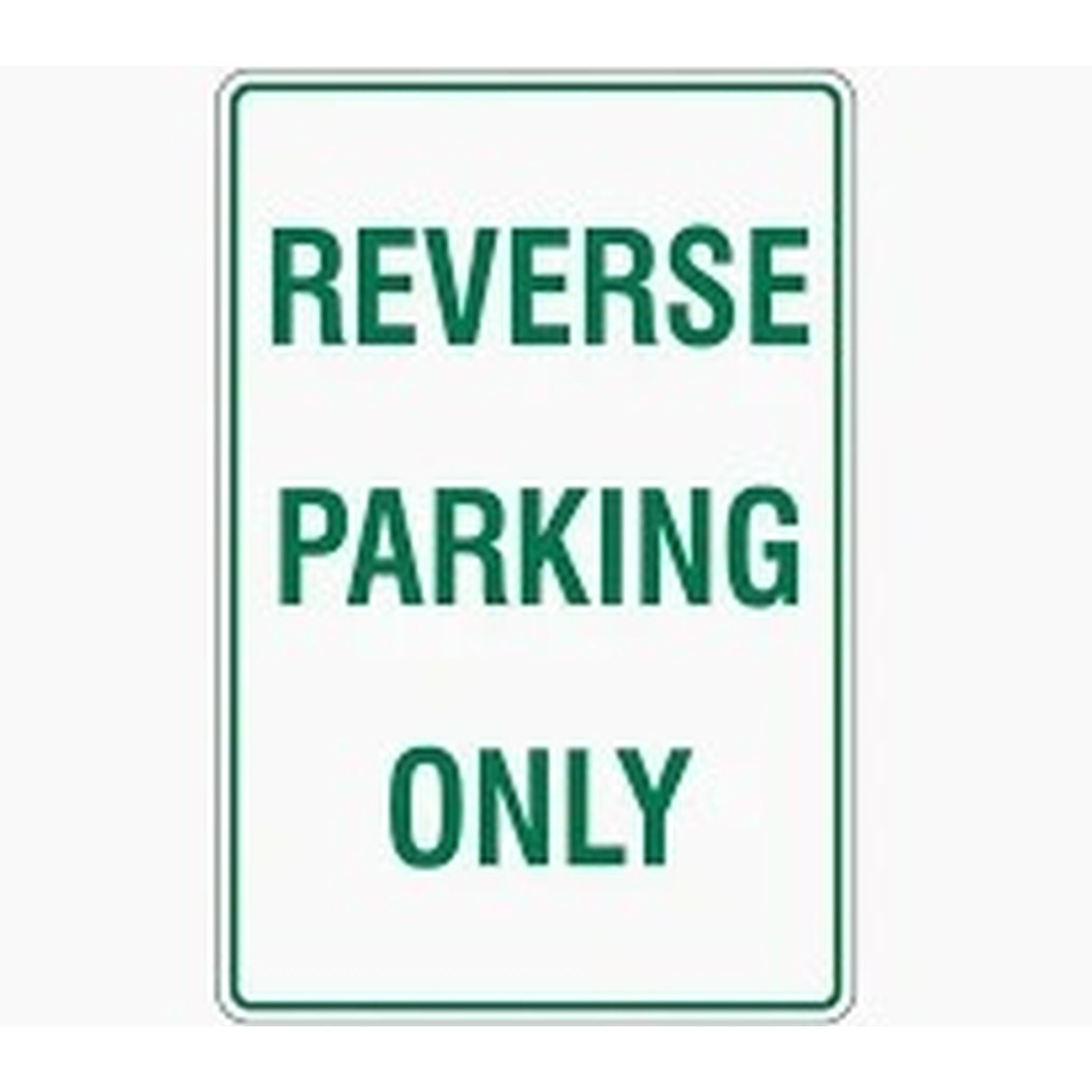 SIGN - REVERSE PARKING ONLY 300 x 450 MTL