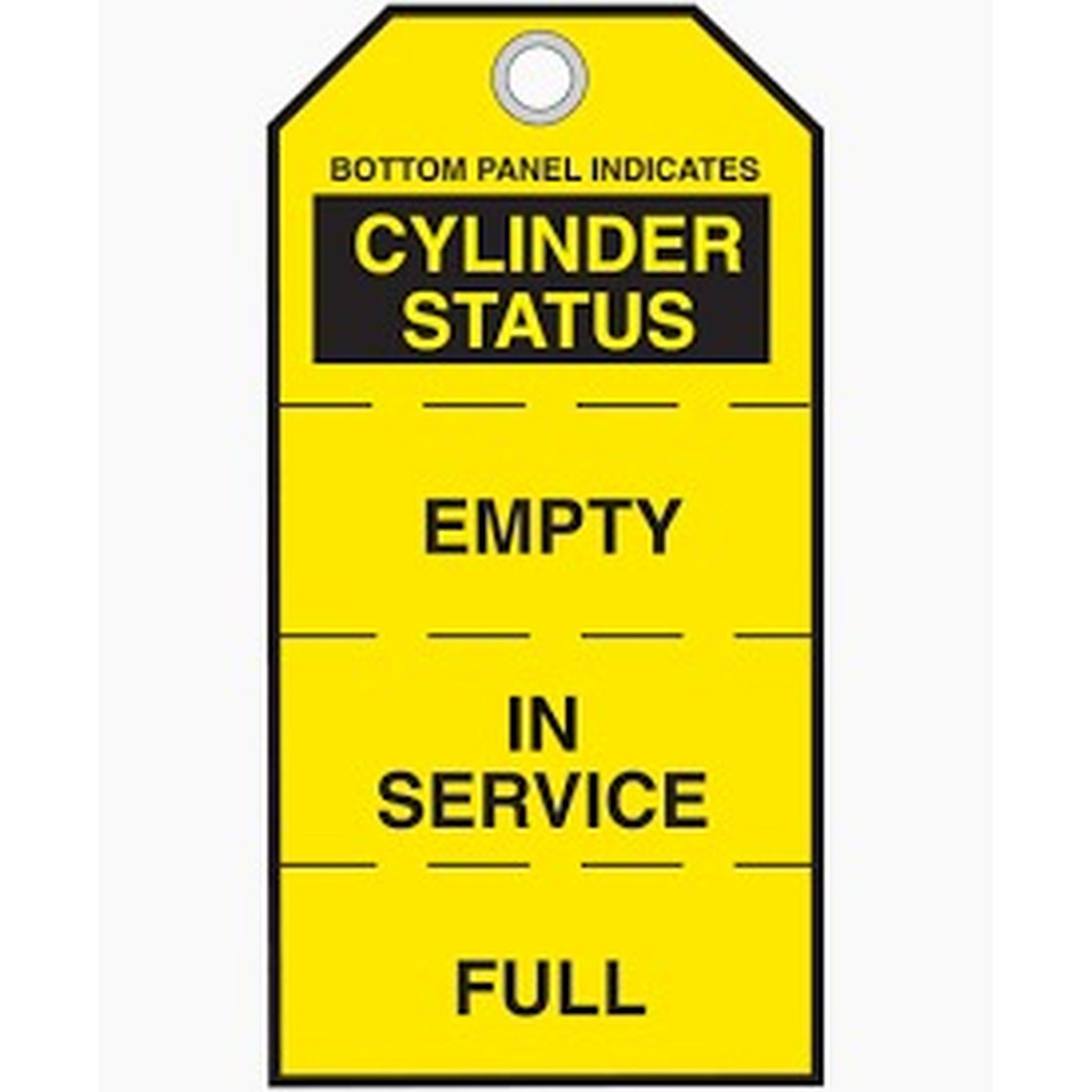 TAG - CYLINDER STATUS EMPTY/IN USE/FULL