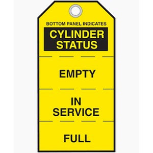 TAG - CYLINDER STATUS EMPTY/IN USE/FULL