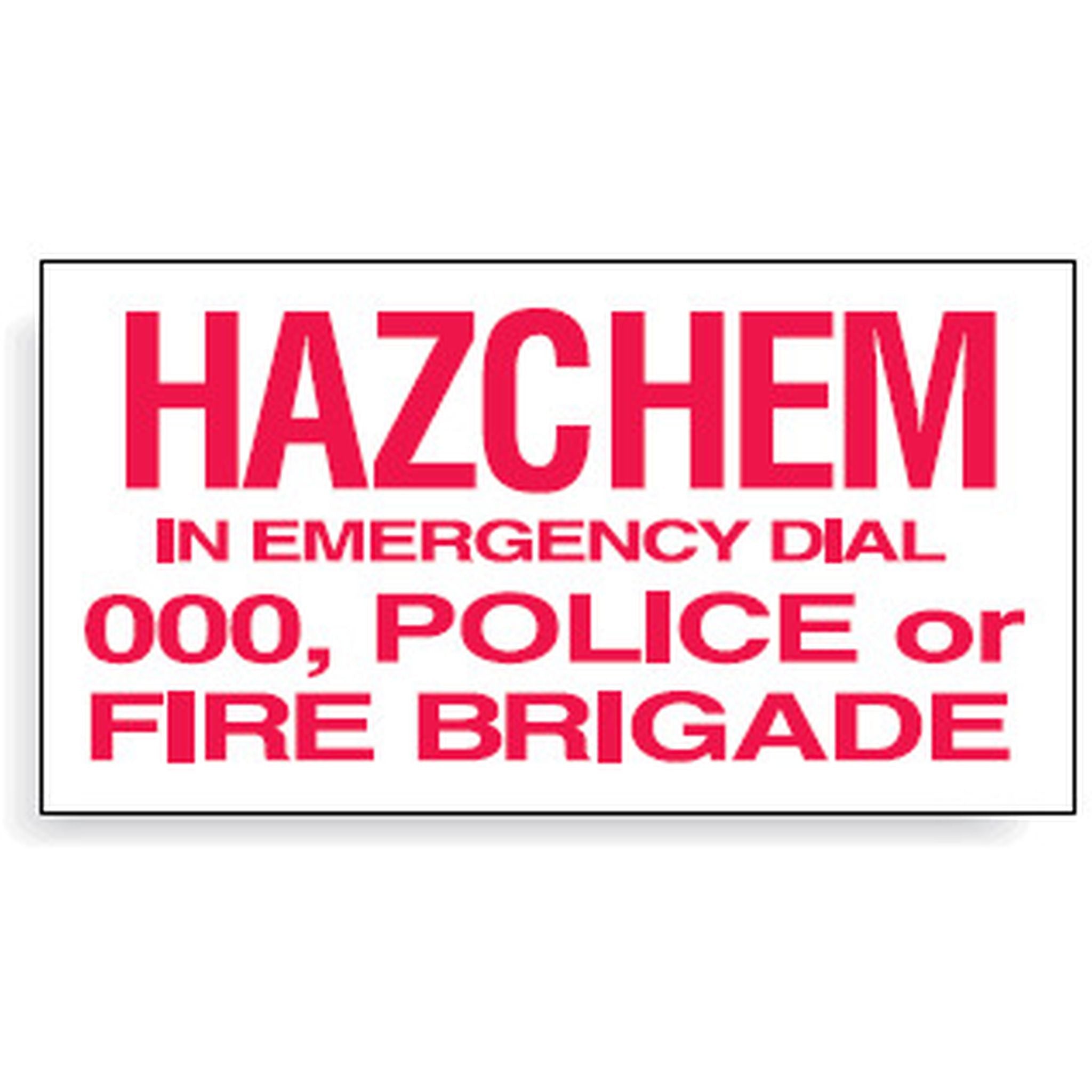 HAZCHEM COMPOSTIE WARNING SIGN 300X600