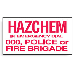 HAZCHEM COMPOSTIE WARNING SIGN 300X600