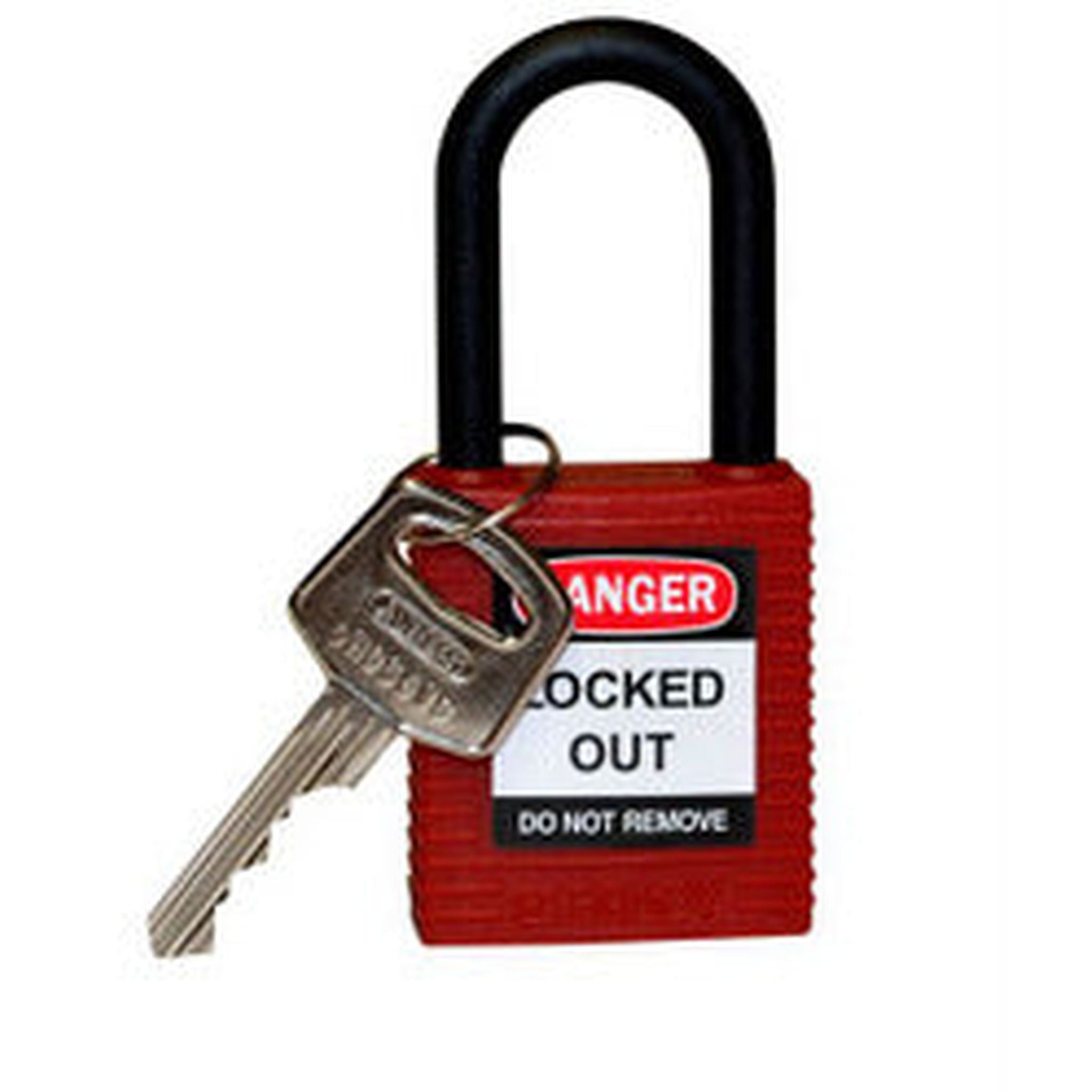 PADLOCK SAFETY 38MM x 44MM x 18MM NYLON RED
