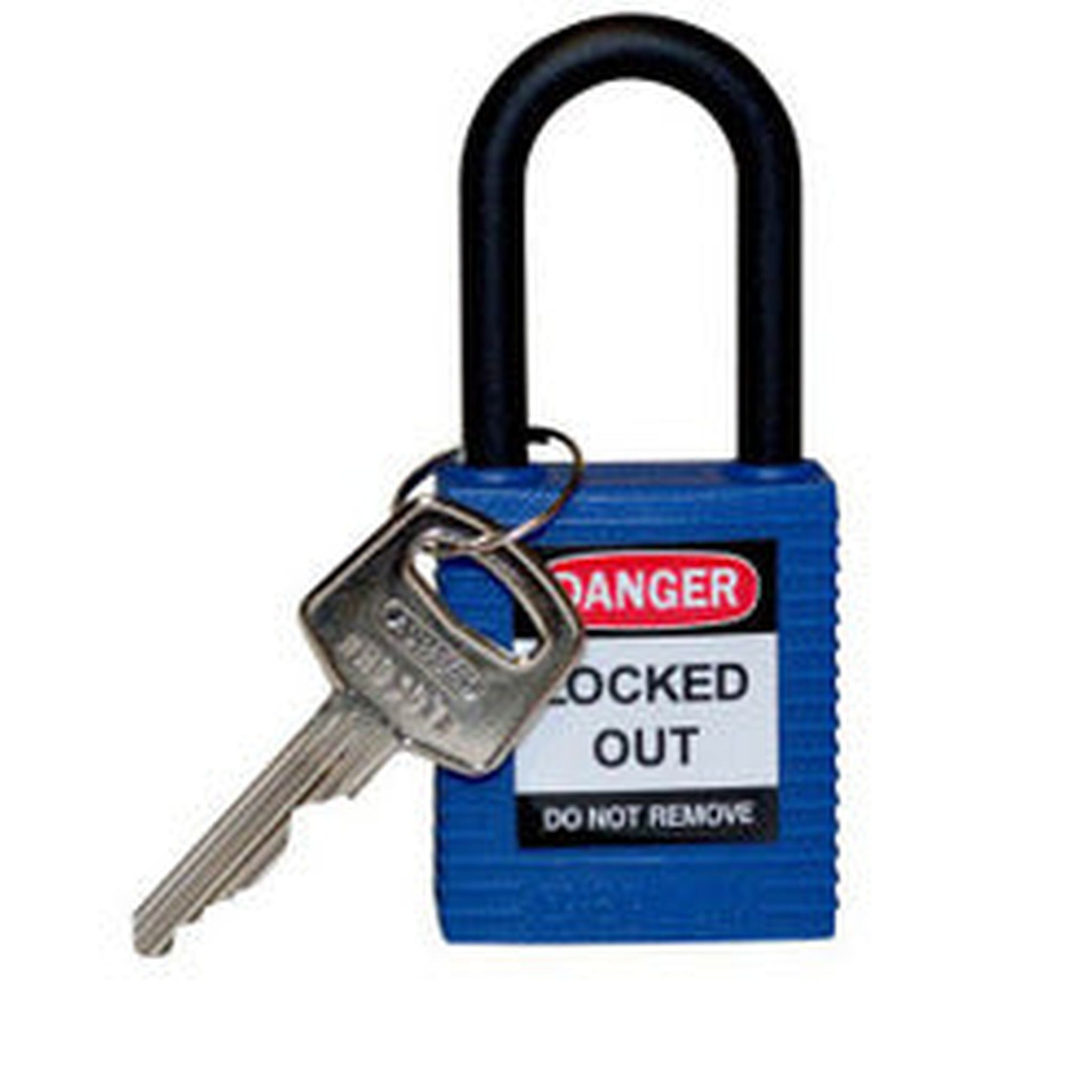 PADLOCK SAFETY 38MM x 44MM x 18MM NYLON BLUE