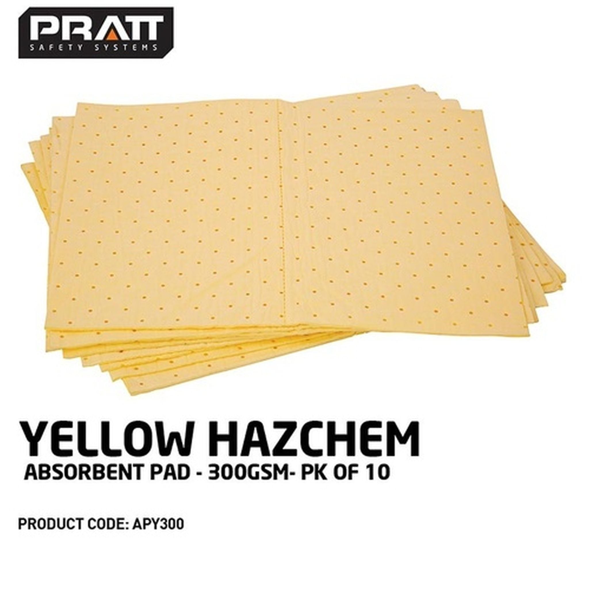 ABSORBENT PADS CHEMICAL 300gsm (PKT 10)