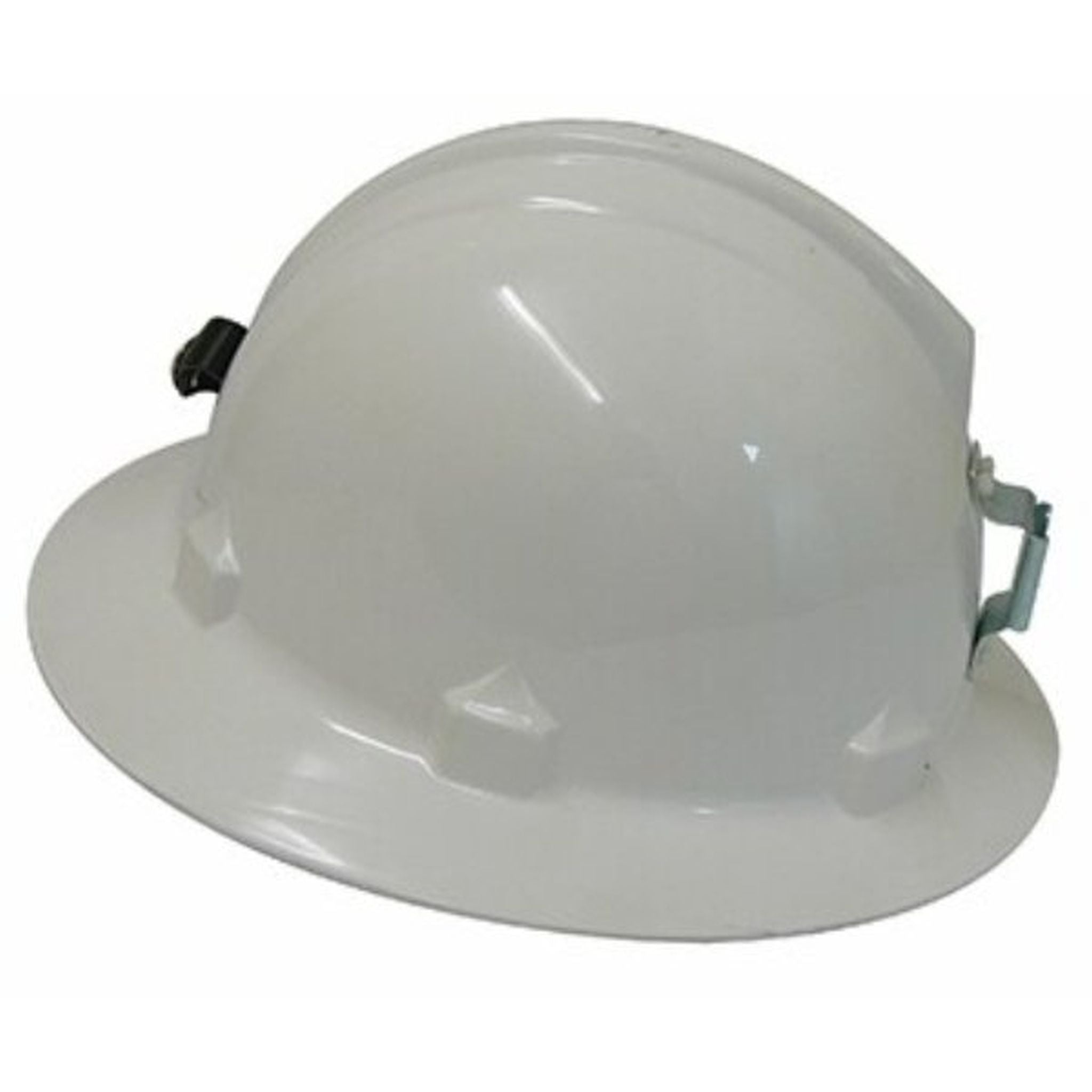 HARD HAT WHITE W/LAMP BRACKET
