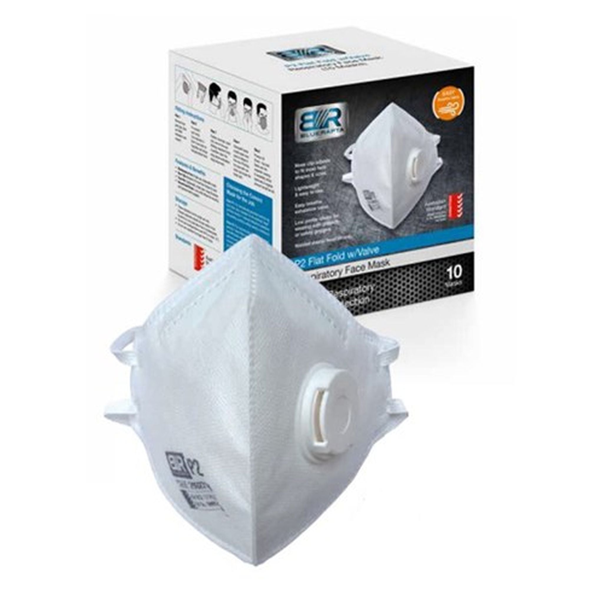 DUST MASK VERTICLE FOLD P2 (BOX 10) 