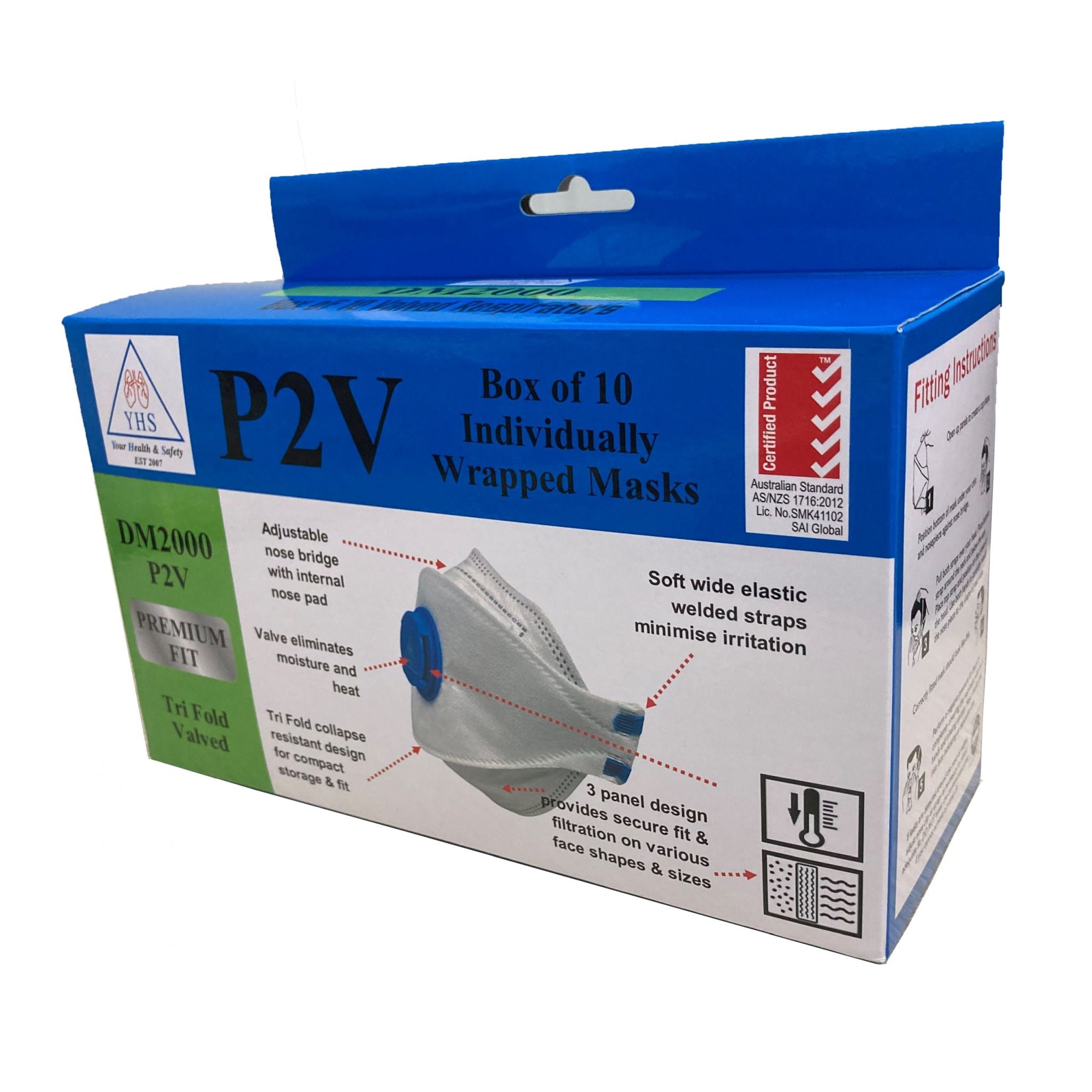 DUST MASK FLAT FOLD + VALVE