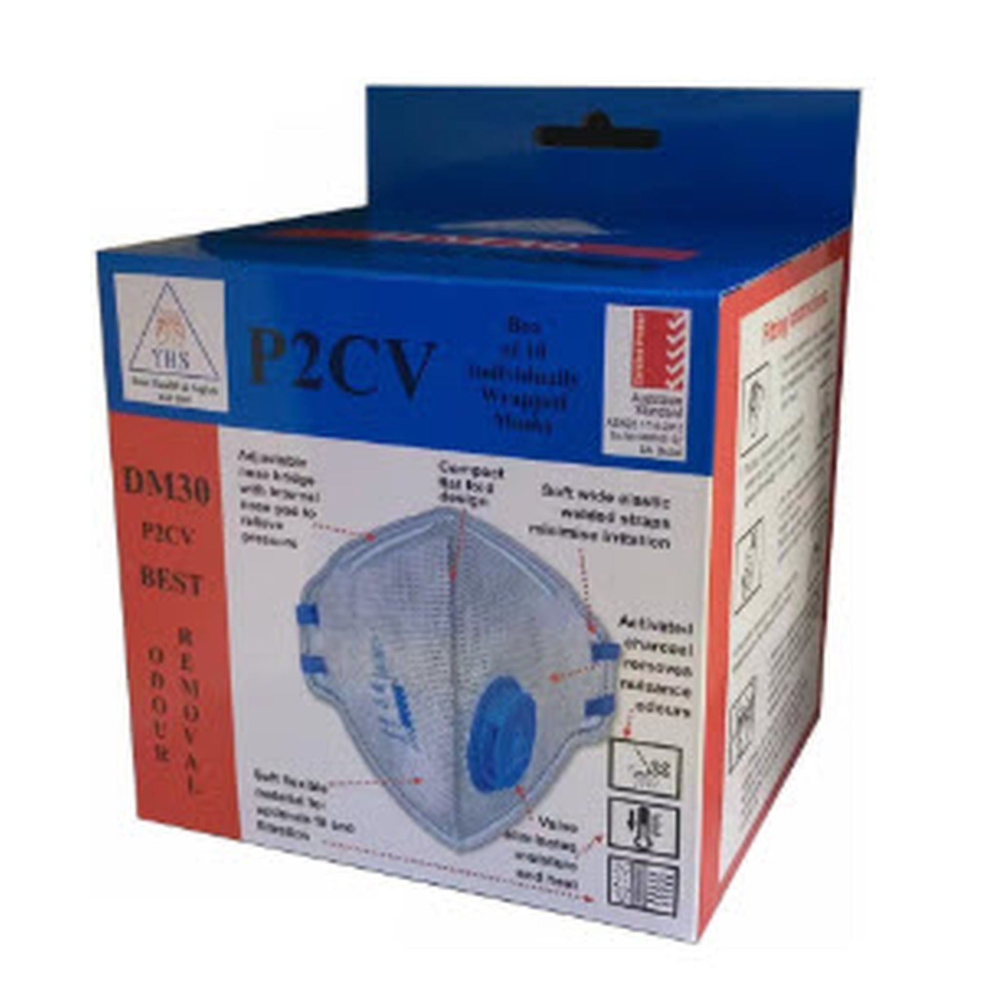DUST MASK VERTICAL FOLD + SINGLE VALVE CARBON