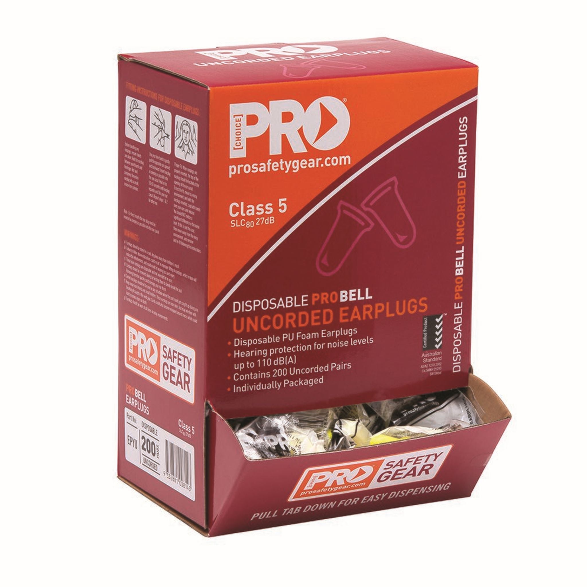 EARPLUG DISPOSABLE BOX 200