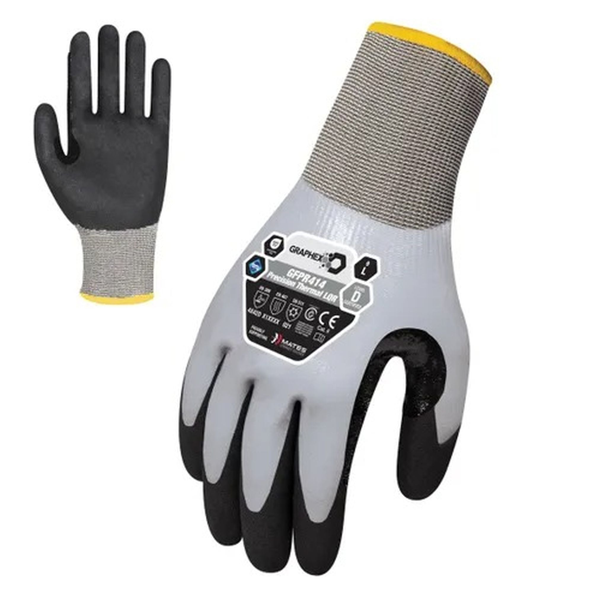 GLOVE GRAPHEX PRECISION THERMAL LQR CUT D SIZE M