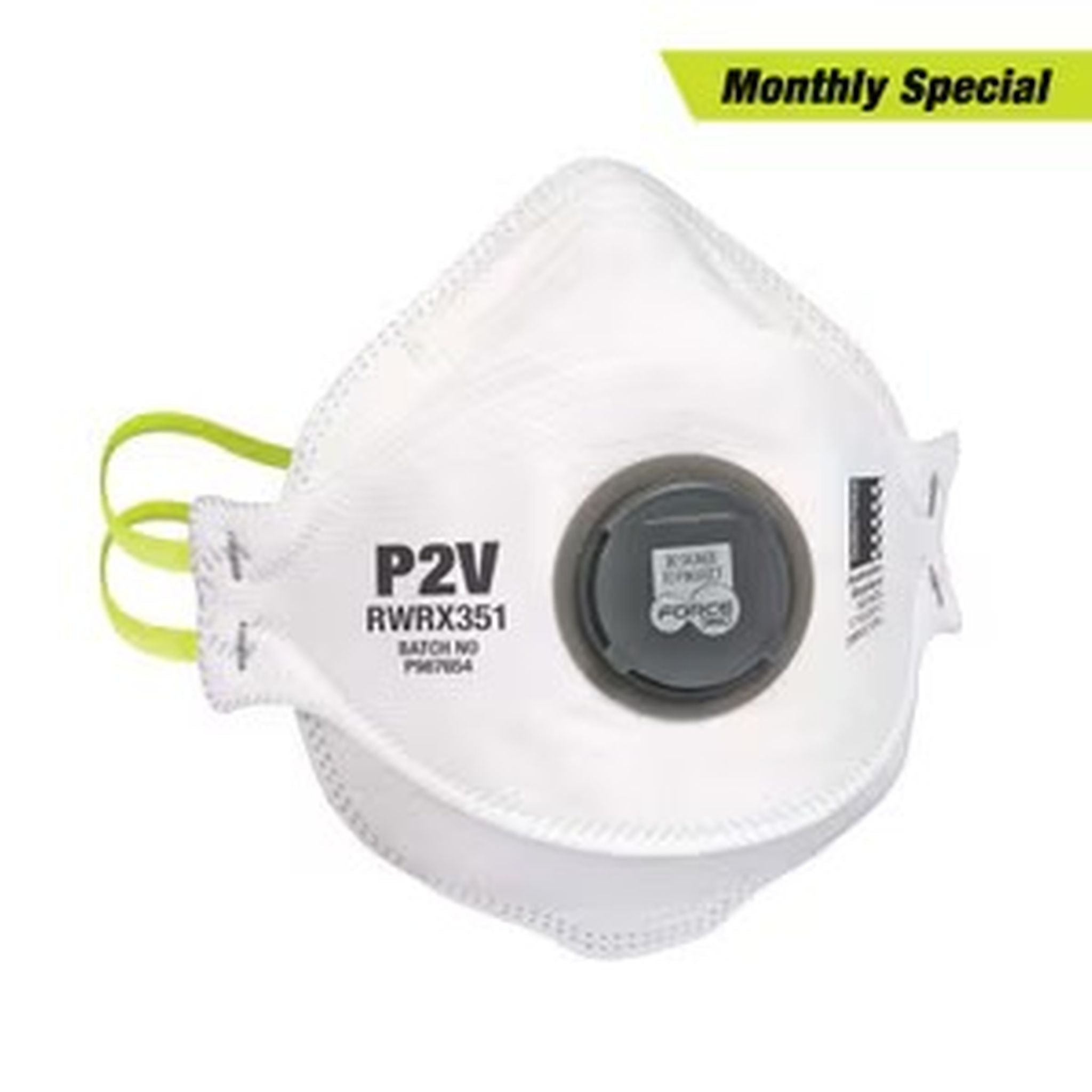 DUST MASK FLATFOLD + VALVE 