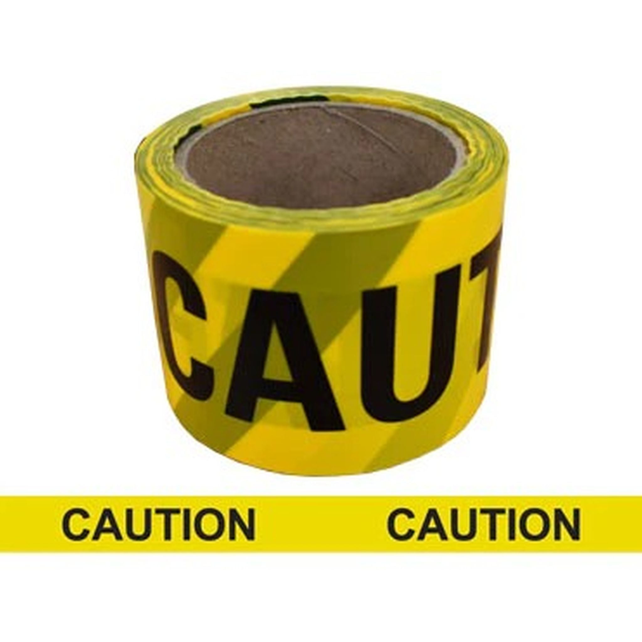 TAPE BARRICADE 75mm X 50m BLACK/YELLOW